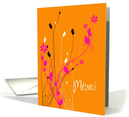 thank you French merci card (437678)