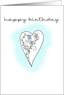 heart birthday card