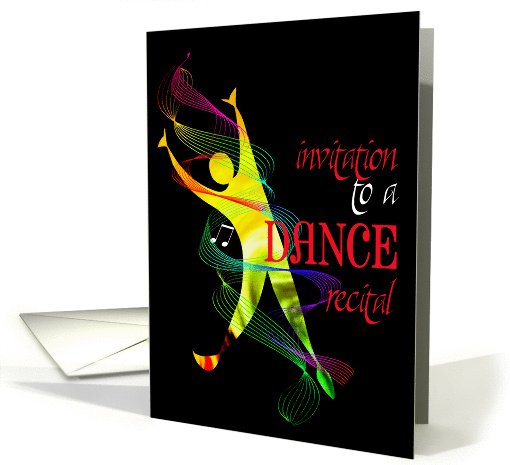 dance recital invitation card (668708)