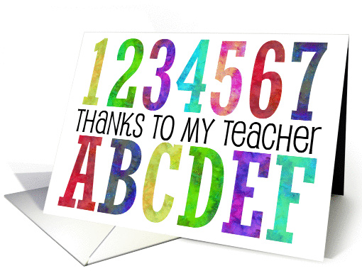 thanks to my teacher card (79975)