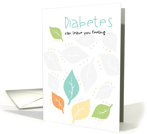 Diabetes Encouragement Whirlwind of Feelings card (1277828)