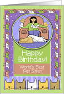 Birthday, Happy Birthday, Pet Sitter, Pets card