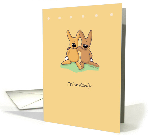 Friends, Friendship, Rabbits card (832834)