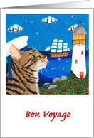 Bon Voyage, Sailor Sam (Cat and Lighthouse) card