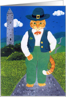 Leprechaun Cat, St Patrick’s Day card