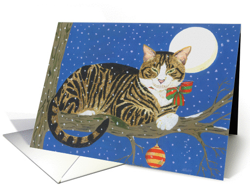 A Christmas Cheshire Cat card (843376)