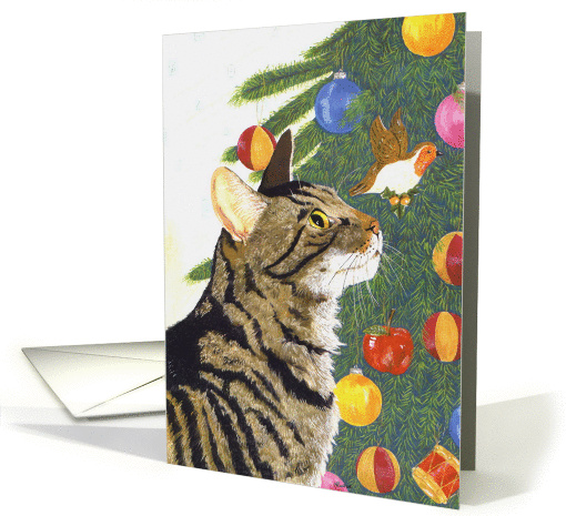 Samson & the Christmas Tree card (92419)