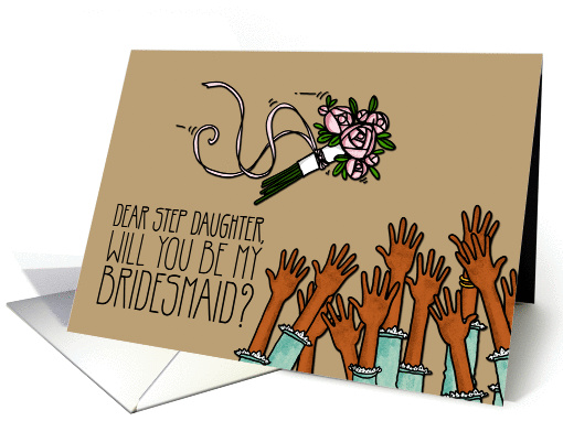 Step Daughter - Will you be my bridesmaid? card (1024857)