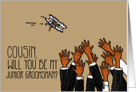 Cousin - Will you be my junior groomsman? card