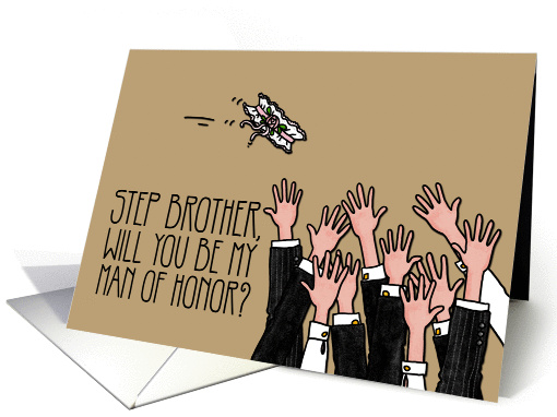Step Brother - Will you be my man of honor? card (1035793)