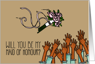 Will you be my Maid of Honour? card