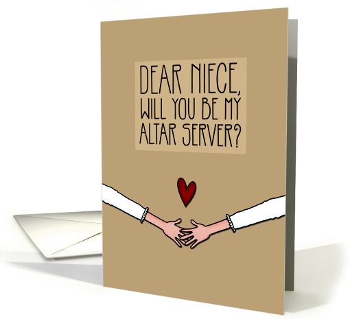 Niece - Will you be my Altar Server? - from Lesbian Couple card