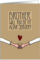 Brother - Will you be my Altar Server? - from Lesbian Couple card