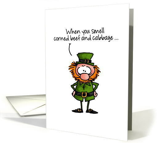 Corned Beef and Cabbage Joke - St. Patrick's Day card (1044671)