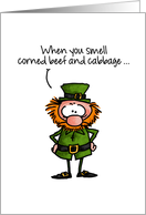 Corned Beef and Cabbage Joke - St. Patrick’s Day card