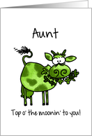 St. Patrick’s Day Cow - for my Aunt card