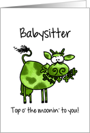 St. Patrick’s Day Cow - for my Babysitter card