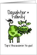 St. Patrick’s Day Cow - for my Daughter & Family card