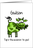 St. Patrick’s Day Cow - for my Godson card
