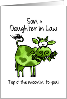 St. Patrick’s Day Cow - for my Son & Daughter in Law card