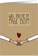 Will you be my Page Boy? - from Lesbian Couple card