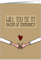 Will you be my Master of Ceremonies? - from Lesbian Couple card