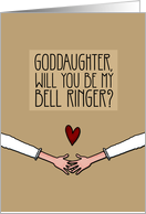 Goddaughter - Will you be my Bell Ringer? - from Lesbian Couple card