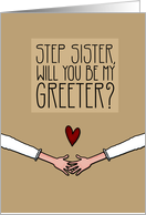 Step Sister - Will you be my Greeter? - from Lesbian Couple card