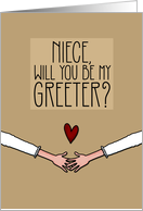 Niece - Will you be my Greeter? - from Lesbian Couple card