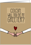 Cousin - Will you be my Greeter? - from Lesbian Couple card