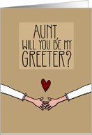 Aunt - Will you be my Greeter? - from Lesbian Couple card