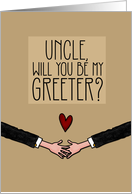 Uncle - Will you be my Greeter? - from Gay Couple card