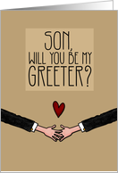 Son - Will you be my Greeter? - from Gay Couple card