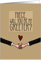 Niece - Will you be my Greeter? - from Gay Couple card