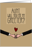 Aunt - Will you be my Greeter? - from Gay Couple card