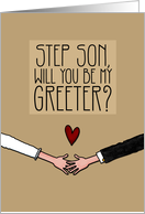 Step Son - Will you be my Greeter? card