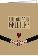 Will you be my Greeter? - from Gay Couple card