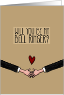 Will you be my Bell Ringer? - from Gay Couple card