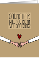 Godmother - Will you be my Veil Sponsor? - Lesbian Couple card