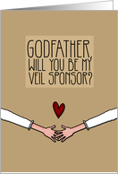 Godfather - Will you be my Veil Sponsor? - Lesbian Couple card