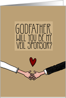Godfather - Will you be my Veil Sponsor? card