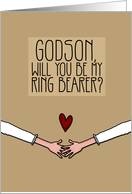 Godson - Will you be my Ring Bearer? - from Lesbian Couple card