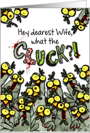 Wife - What the Cluck?! - Zombie Easter Chickens card