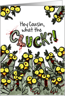 Cousin - What the Cluck?! - Zombie Easter Chickens card