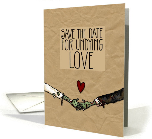 Zombie themed Wedding Save the Date card (1062135)