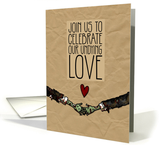 Gay Zombie themed Wedding Invitation card (1062145)