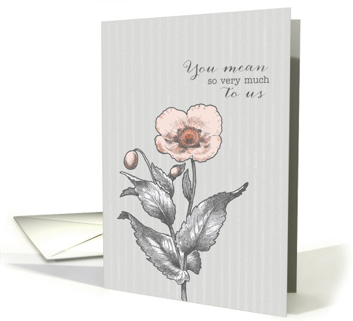 You Mean So Much to Us - Soft Serenity Notes For Hospice Patient card