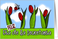 Feliz Da de la Secretaria - tulipn card