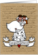 Congratulations - Lesbian Wedding Couple card