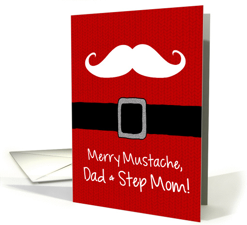 Merry Mustache - Dad & Step Mom card (1175282)